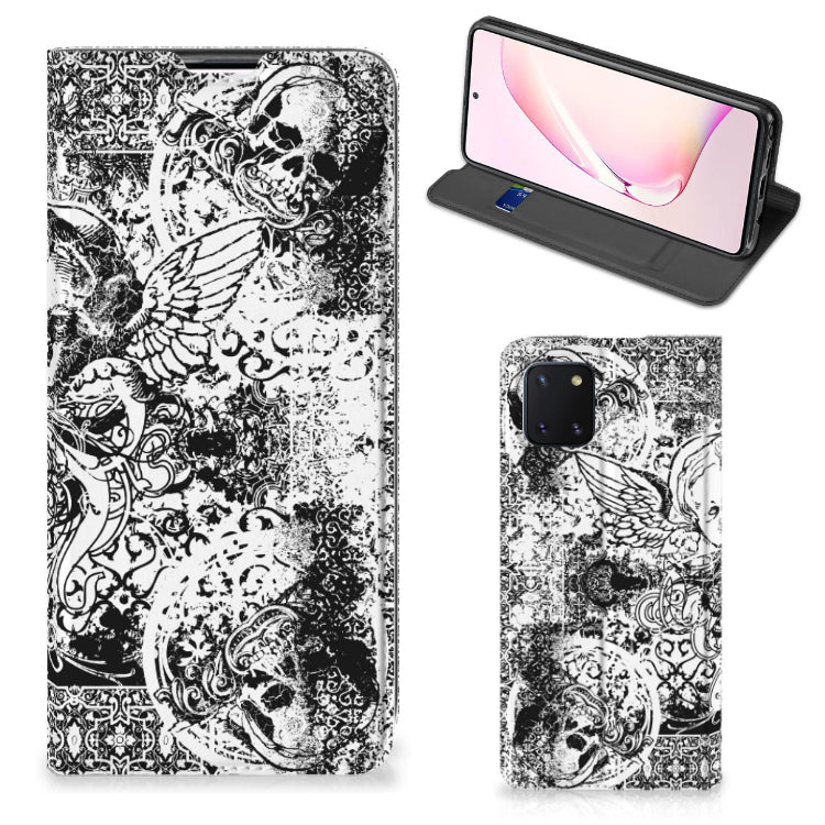 Mobiel BookCase Samsung Galaxy Note 10 Lite Skulls Angel