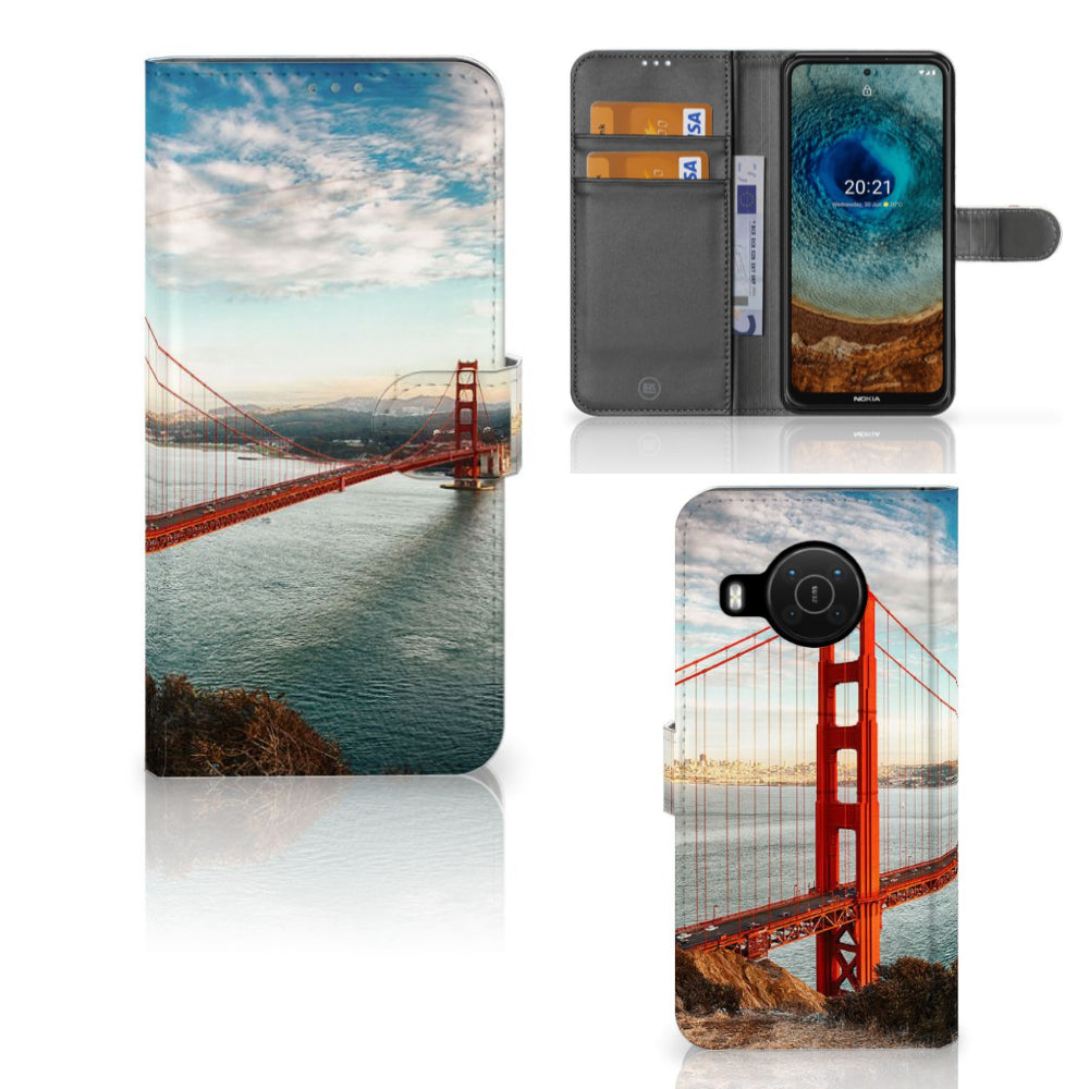 Nokia X10 | Nokia X20 Flip Cover Golden Gate Bridge