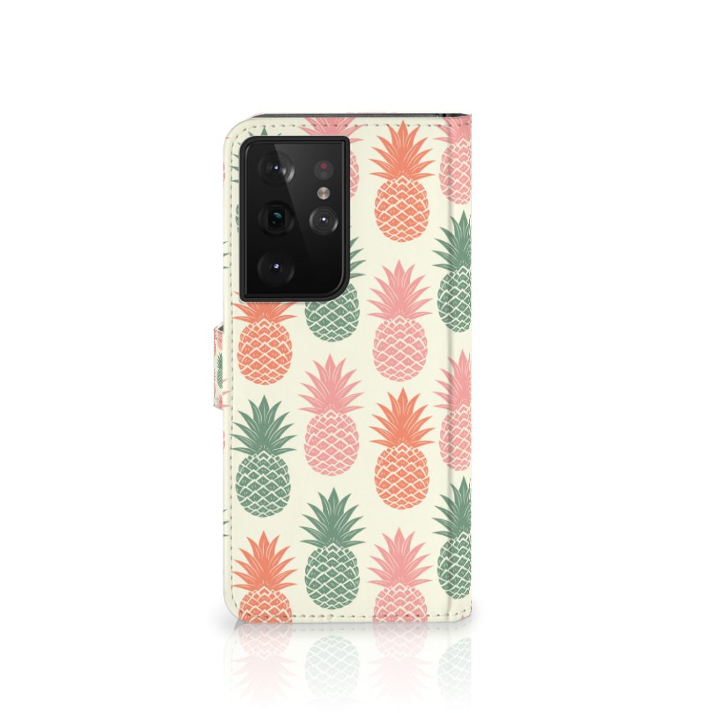 Samsung Galaxy S21 Ultra Book Cover Ananas