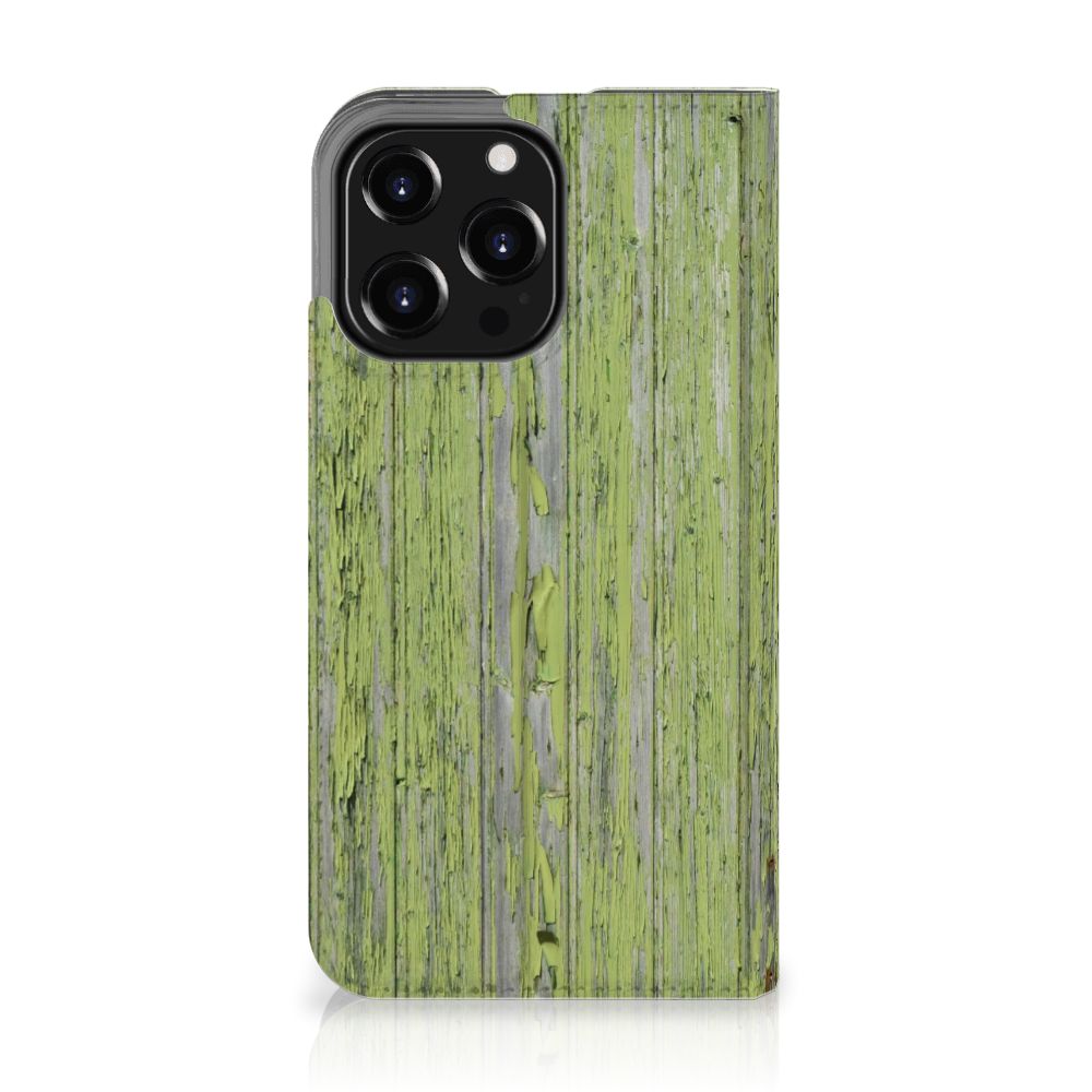 iPhone 13 Pro Book Wallet Case Green Wood - B2C Telecom