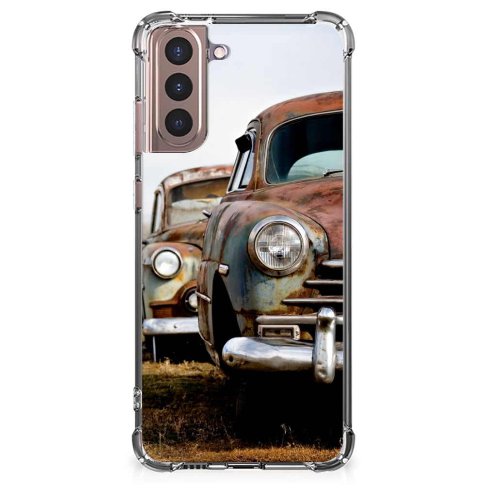 Samsung Galaxy S21 Plus Anti-shock Hoesje met foto Vintage Auto B2C Telecom
