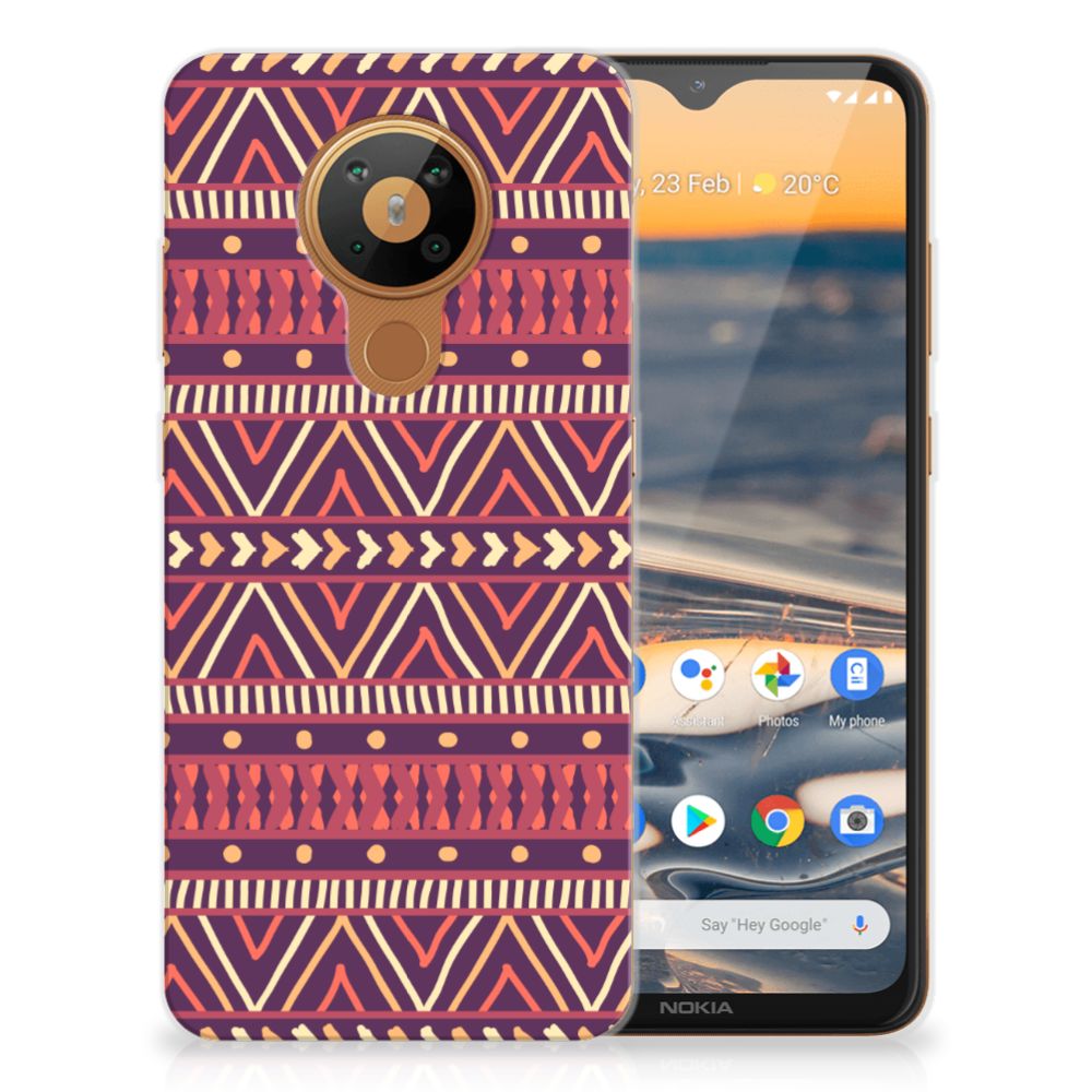 Nokia 5.3 TPU bumper Aztec Paars B2C Telecom