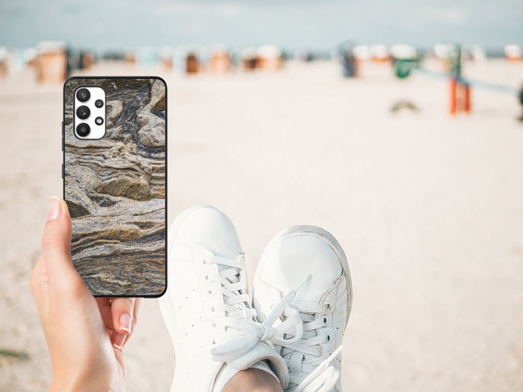 Samsung Galaxy A32 4G | A32 5G Enterprise Editie Marmeren Print Telefoonhoesje Steen B2C Telecom