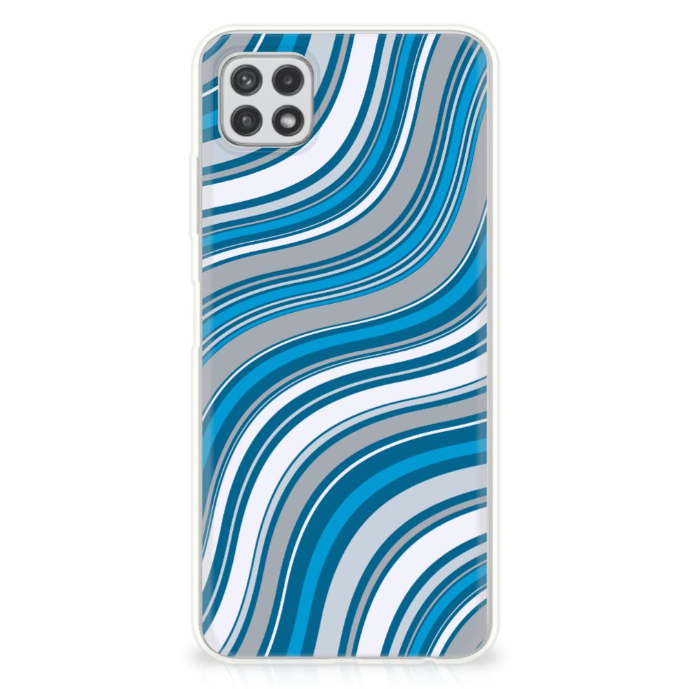 Samsung Galaxy A22 5G TPU bumper Waves Blue B2C Telecom