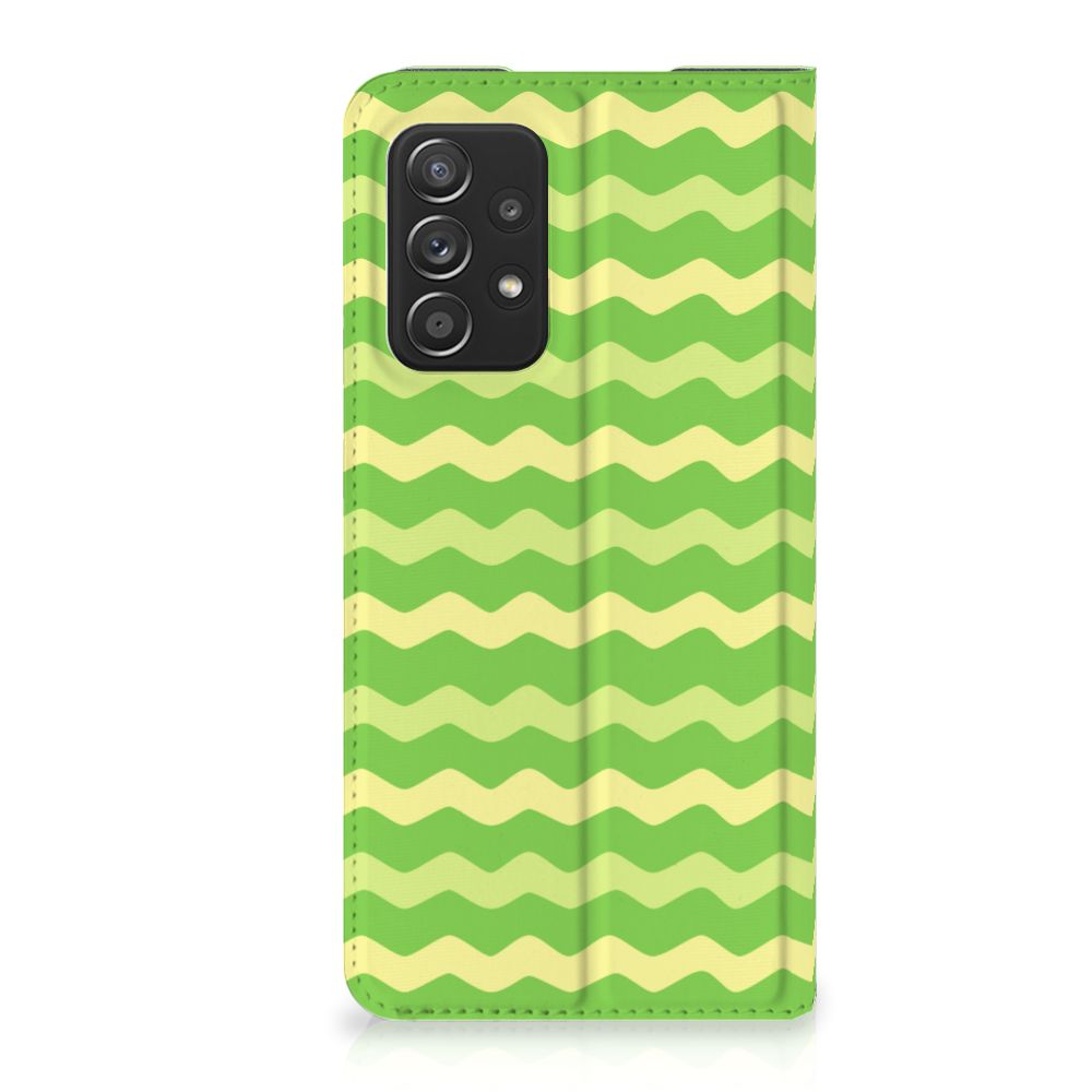 Samsung Galaxy A52 Hoesje met Magneet Waves Green - B2C Telecom