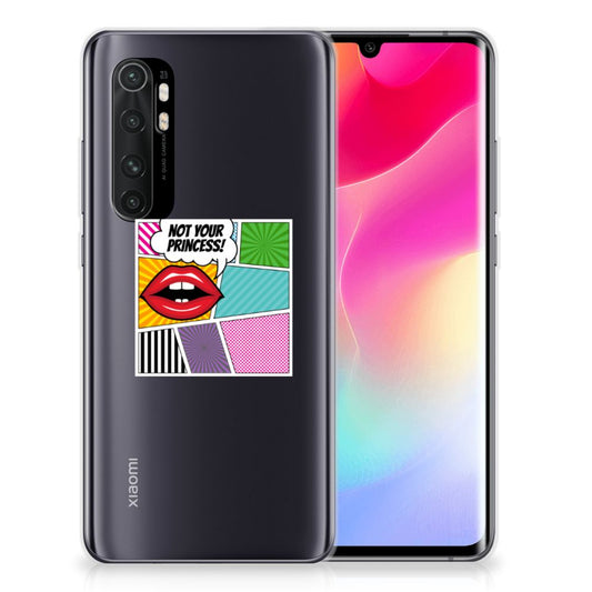 Xiaomi Mi Note 10 Lite Silicone Back Cover Popart Princess