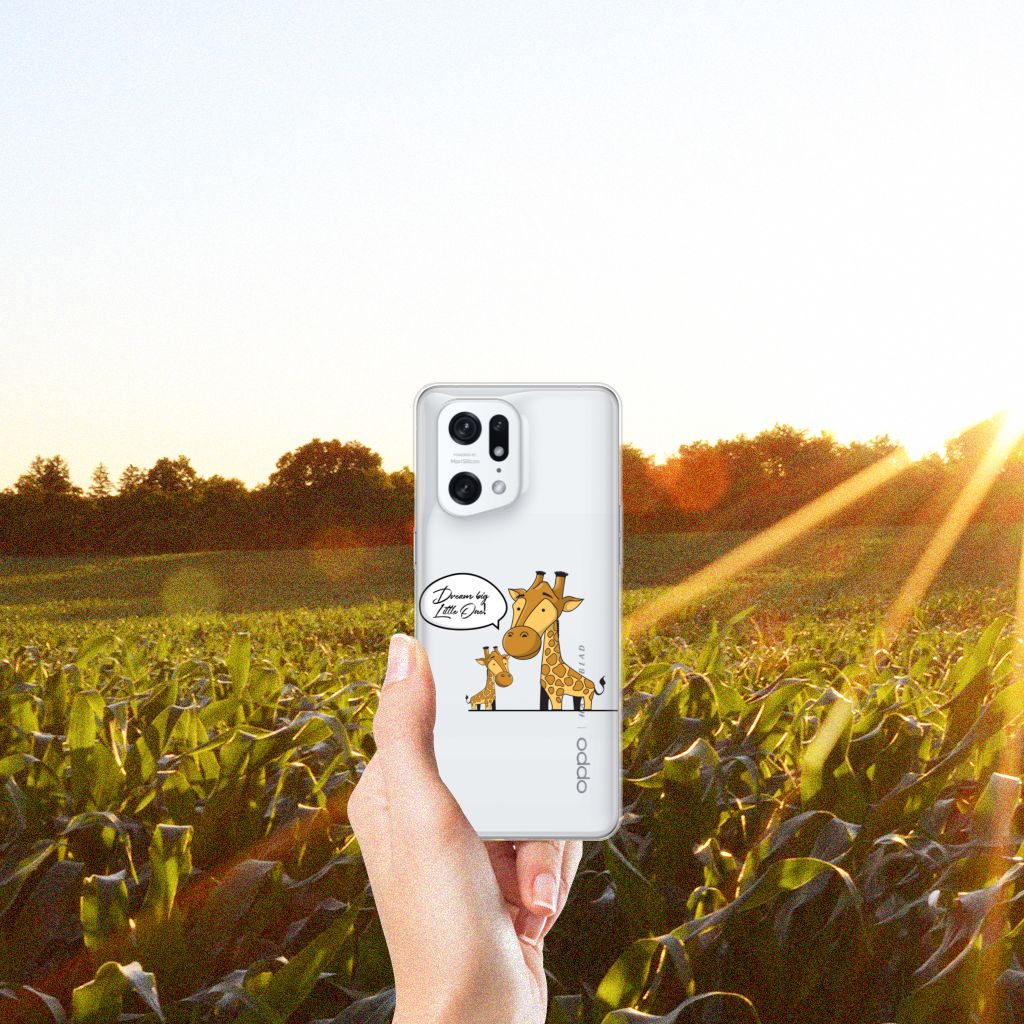 OPPO Find X5 Pro Telefoonhoesje met Naam Giraffe B2C Telecom