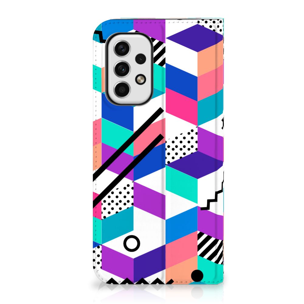 Samsung Galaxy A23 Stand Case Blokken Kleurrijk - B2C Telecom