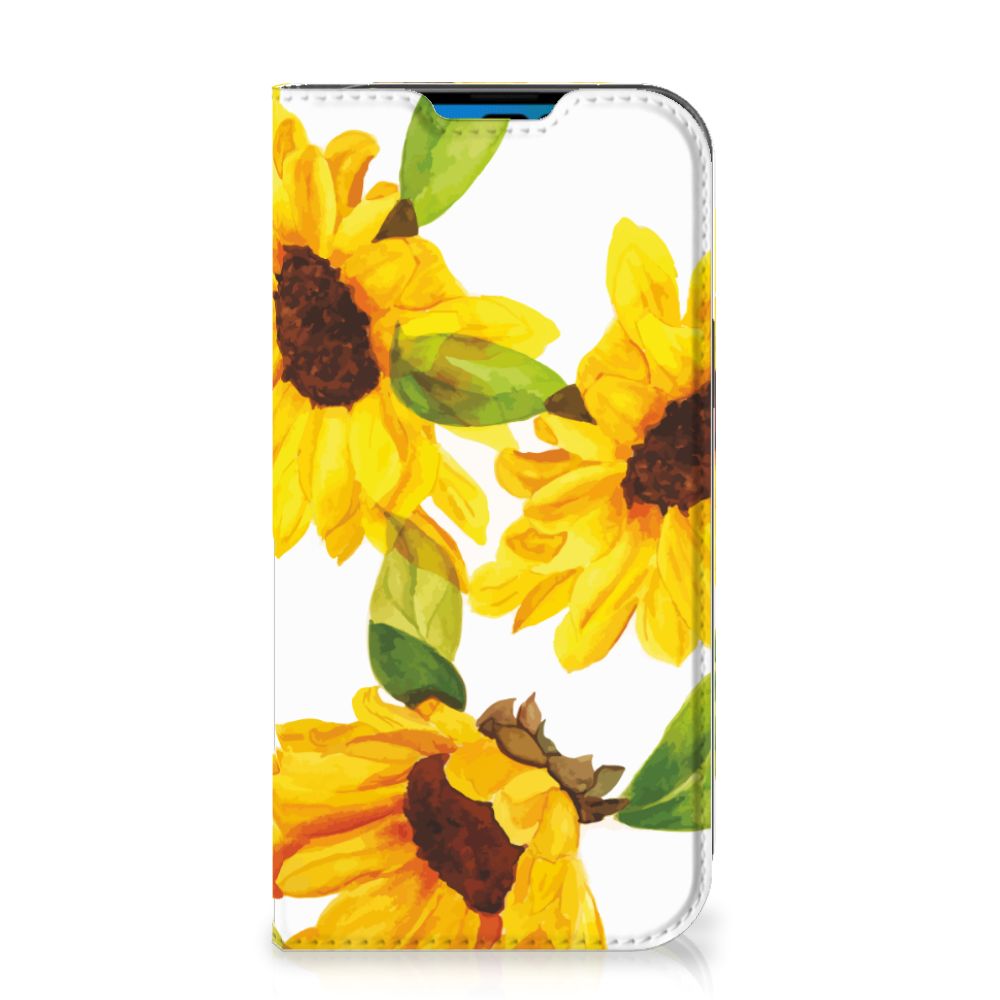 Smart Cover voor iPhone 14 Pro Zonnebloemen - B2C Telecom