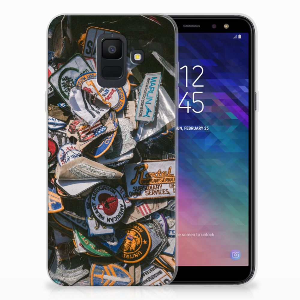 Samsung Galaxy A6 (2018) Siliconen Hoesje met foto Badges