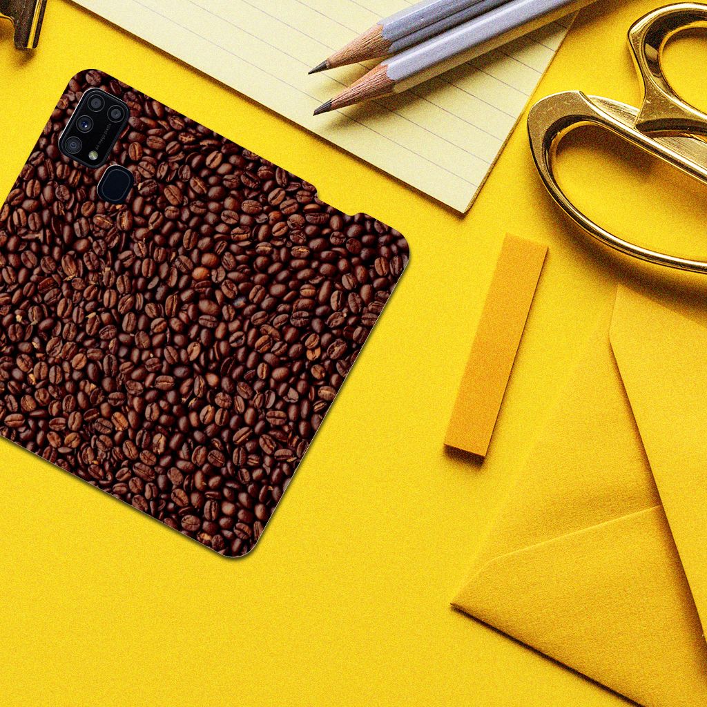 Samsung Galaxy M31 Flip Style Cover Koffiebonen - B2C Telecom