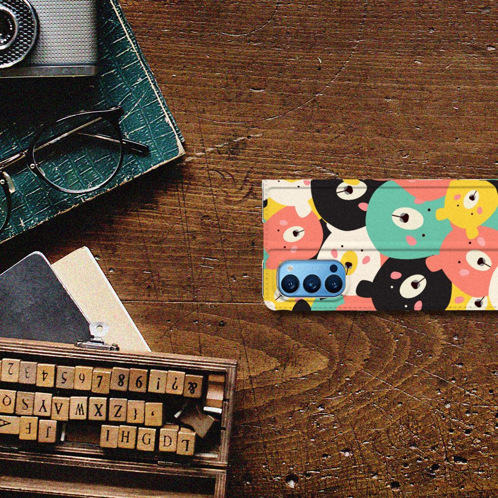 OPPO Reno4 Pro 5G Magnet Case Bears - B2C Telecom