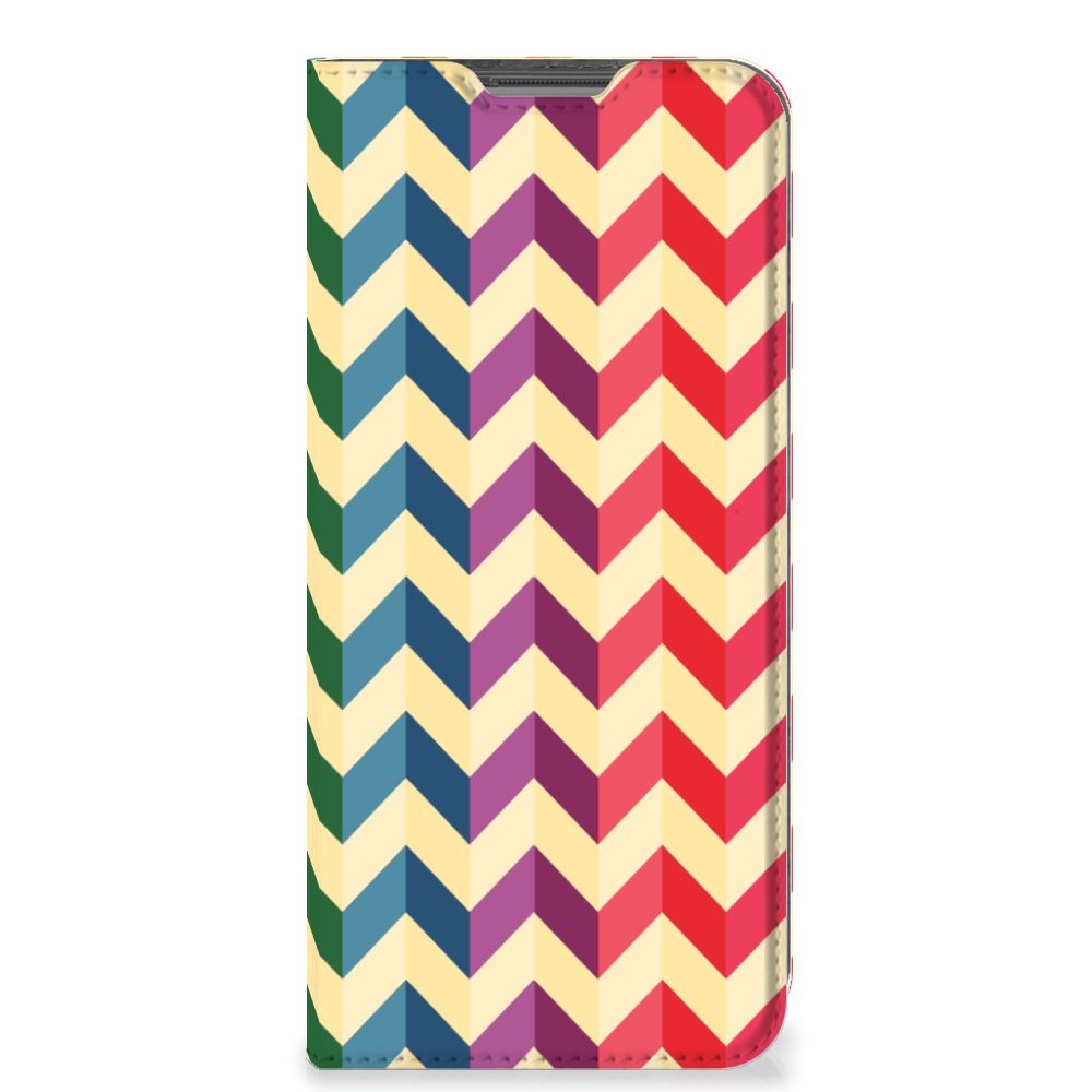 OPPO A96 | A76 Hoesje met Magneet Zigzag Multi Color - B2C Telecom
