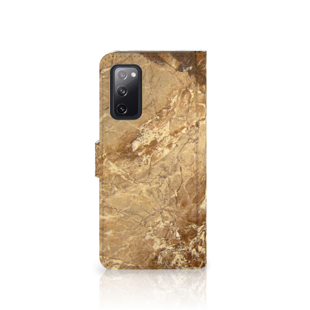 Samsung Galaxy S20 FE Bookcase Marmer Creme