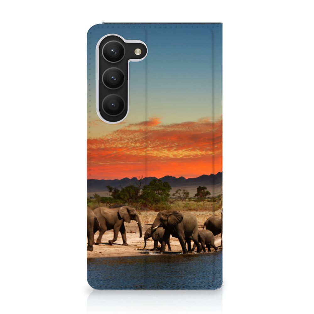 Samsung Galaxy S23 Hoesje maken Olifanten - B2C Telecom