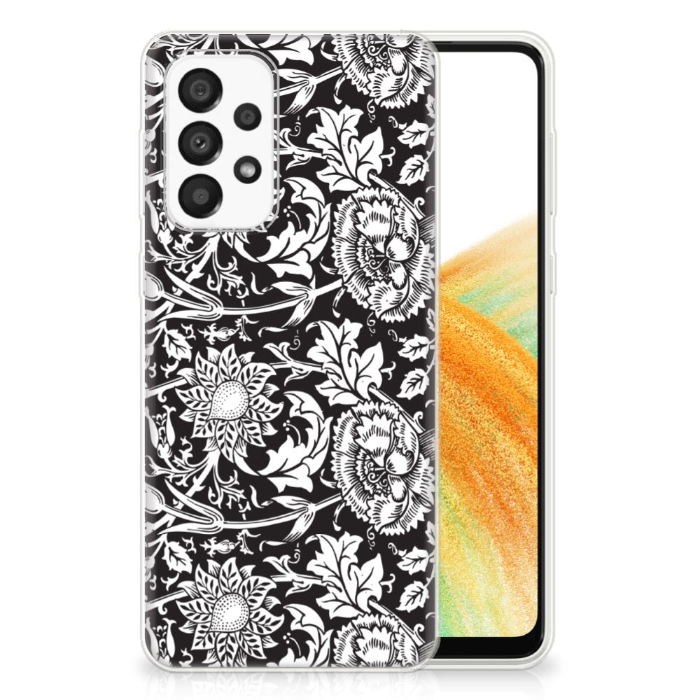 Samsung Galaxy A33 5G TPU Case Black Flowers B2C Telecom