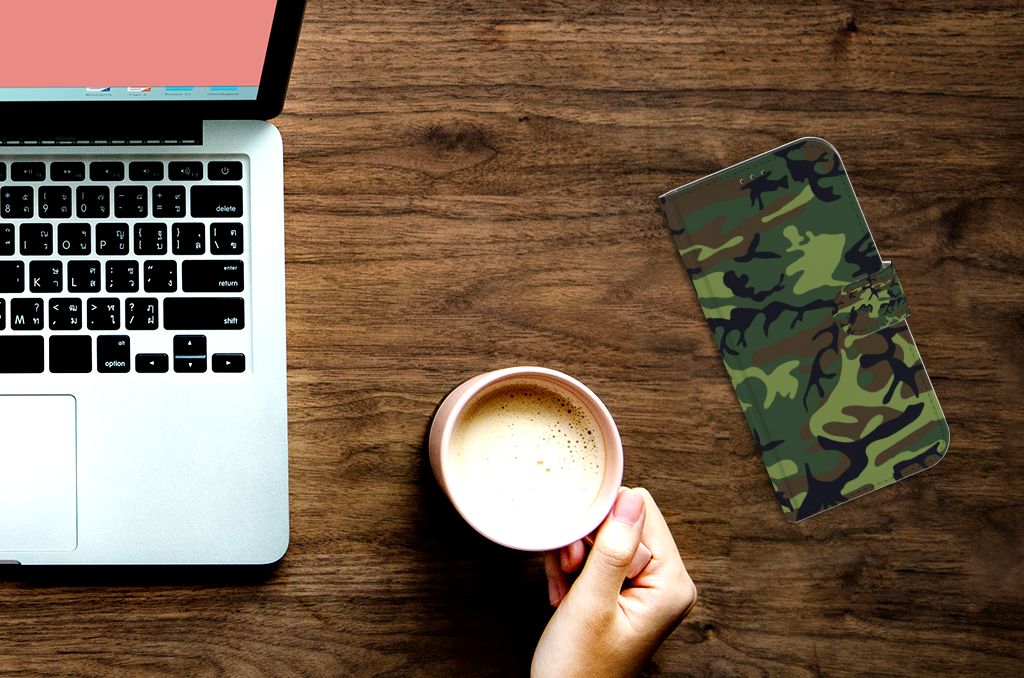 Apple iPhone 12 Pro Max Telefoon Hoesje Army Dark