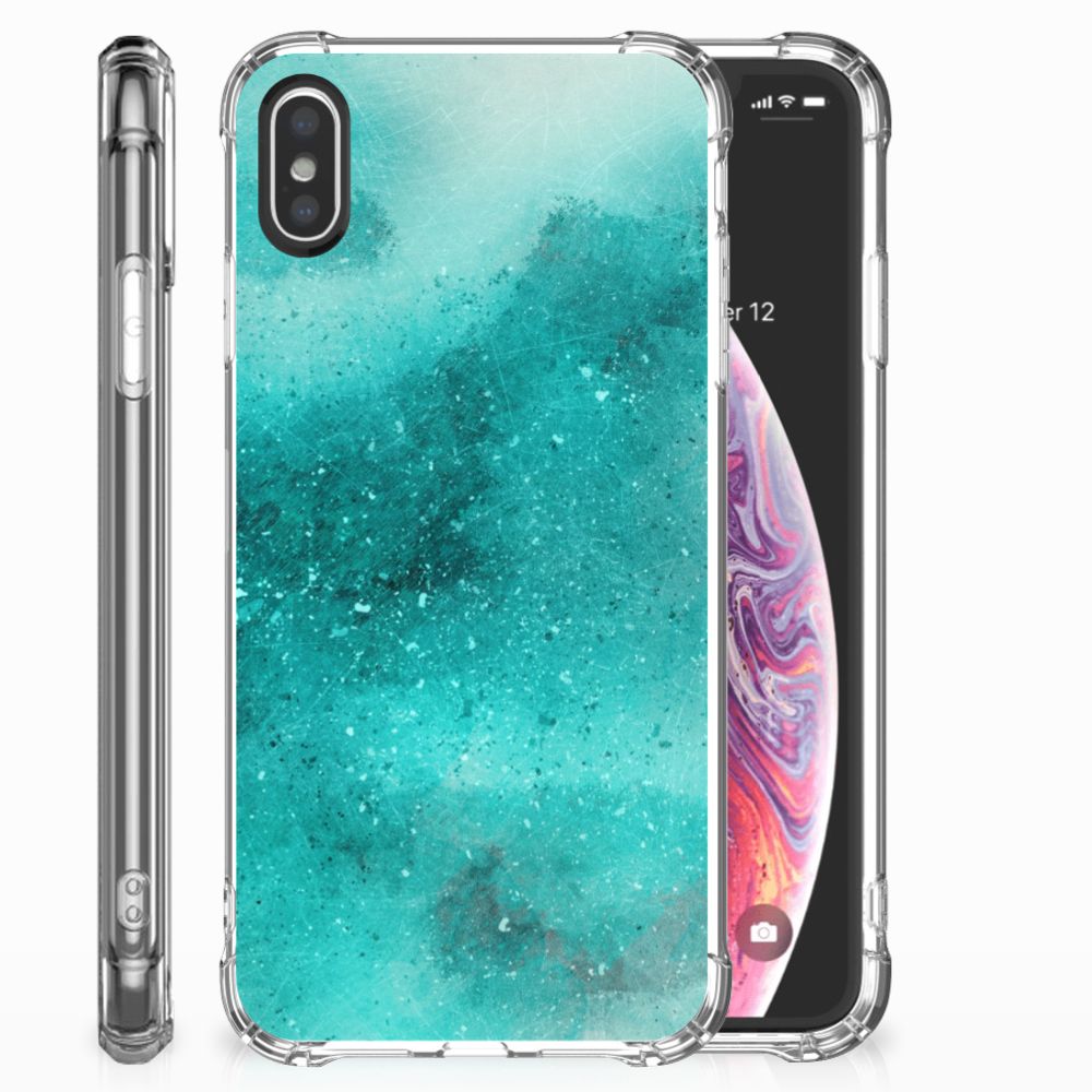 Back Cover Apple iPhone X | Xs Painting Blue