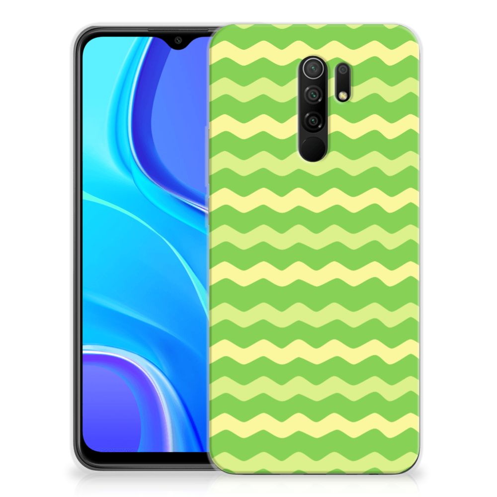 Xiaomi Redmi 9 TPU bumper Waves Green B2C Telecom