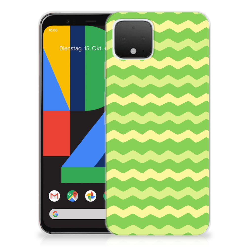 Google Pixel 4 TPU bumper Waves Green