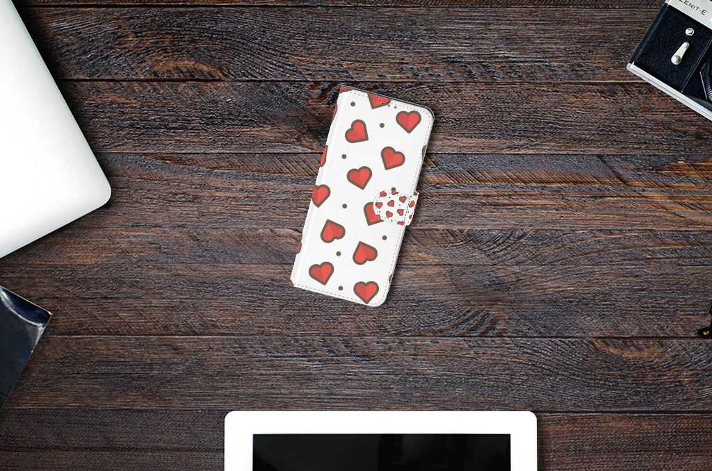 Motorola Moto G9 Plus Telefoon Hoesje Hearts