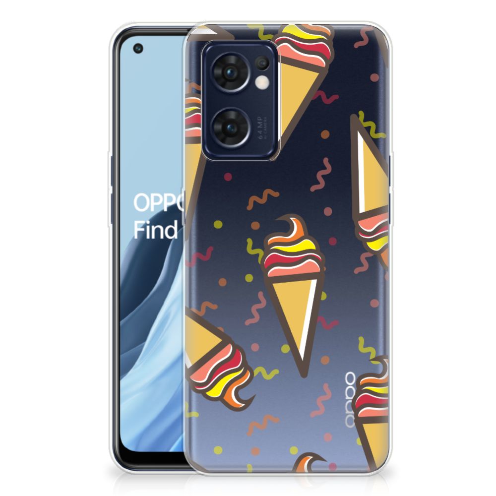 OPPO Reno 7 5G | Find X5 Lite Siliconen Case Icecream