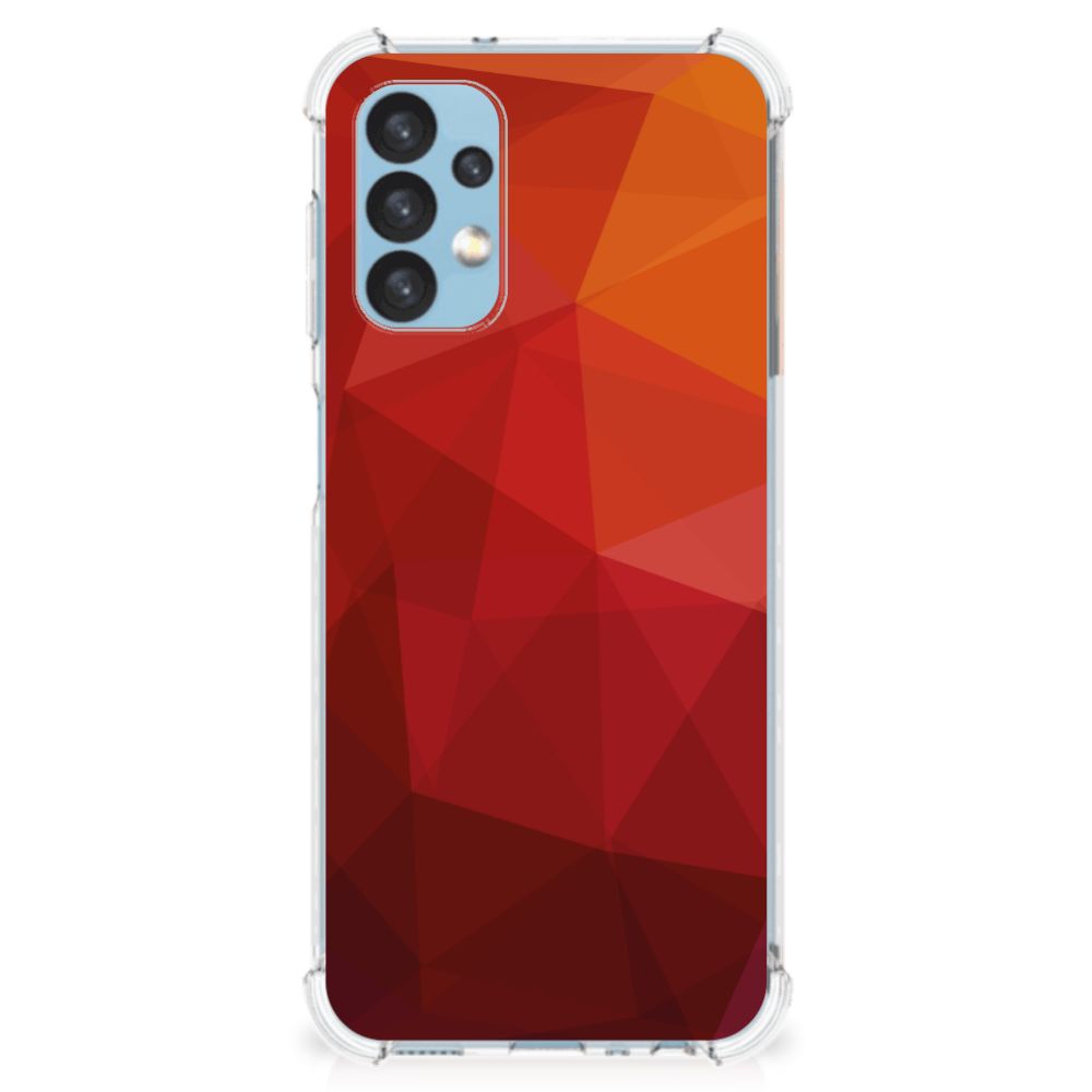 Shockproof Case voor Samsung Galaxy A13 (4G) Polygon Red B2C Telecom