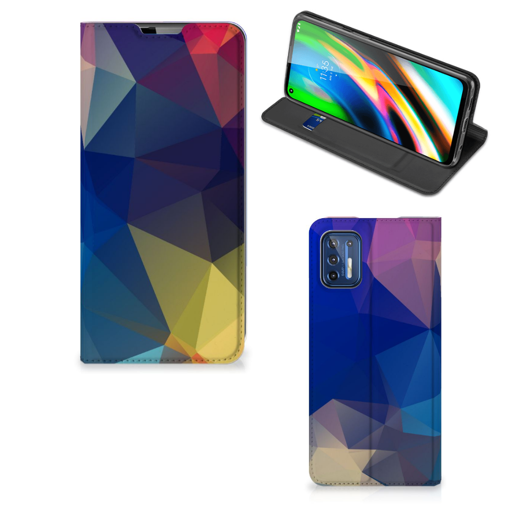Motorola Moto G9 Plus Stand Case Polygon Dark - B2C Telecom