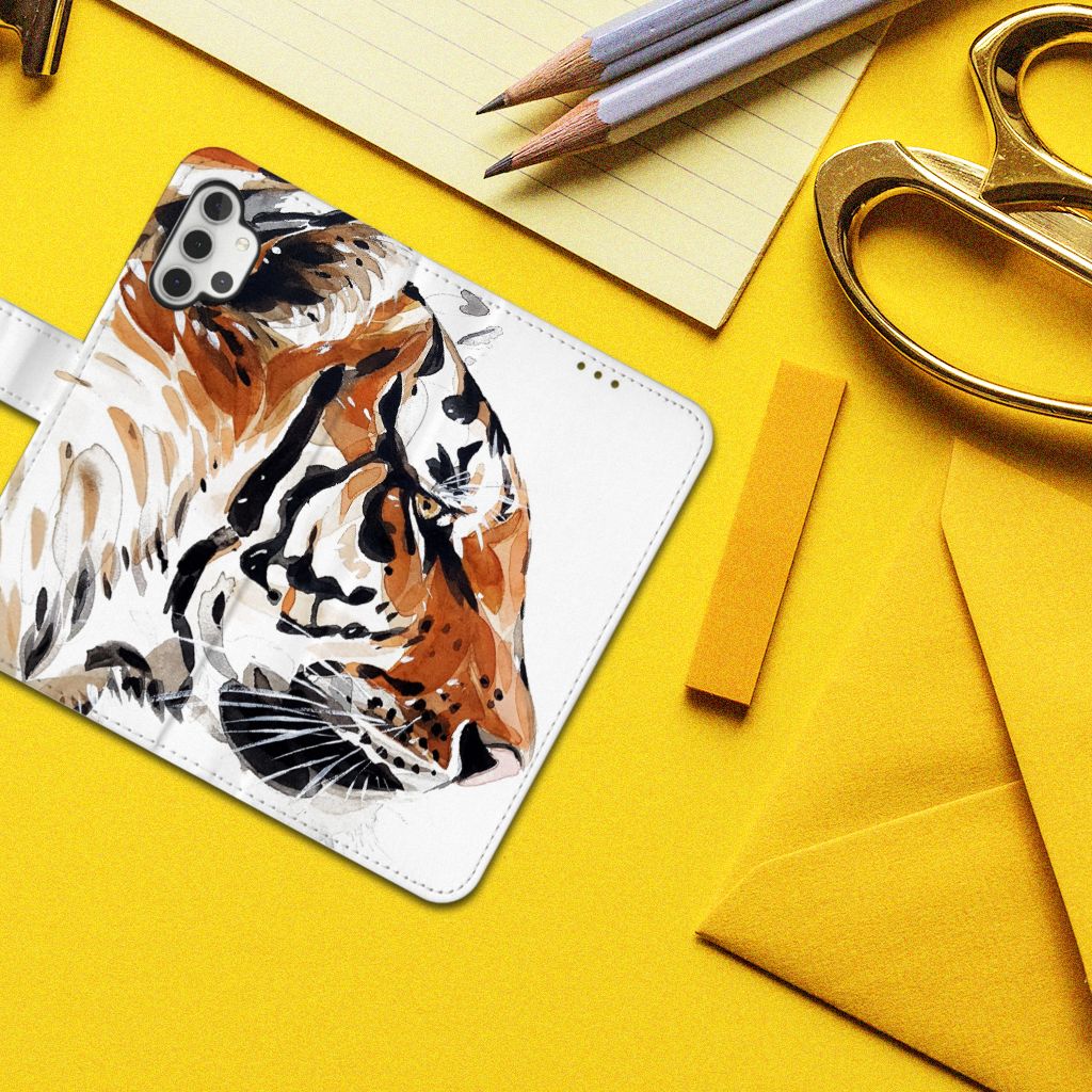Hoesje Samsung Galaxy A32 4G Watercolor Tiger
