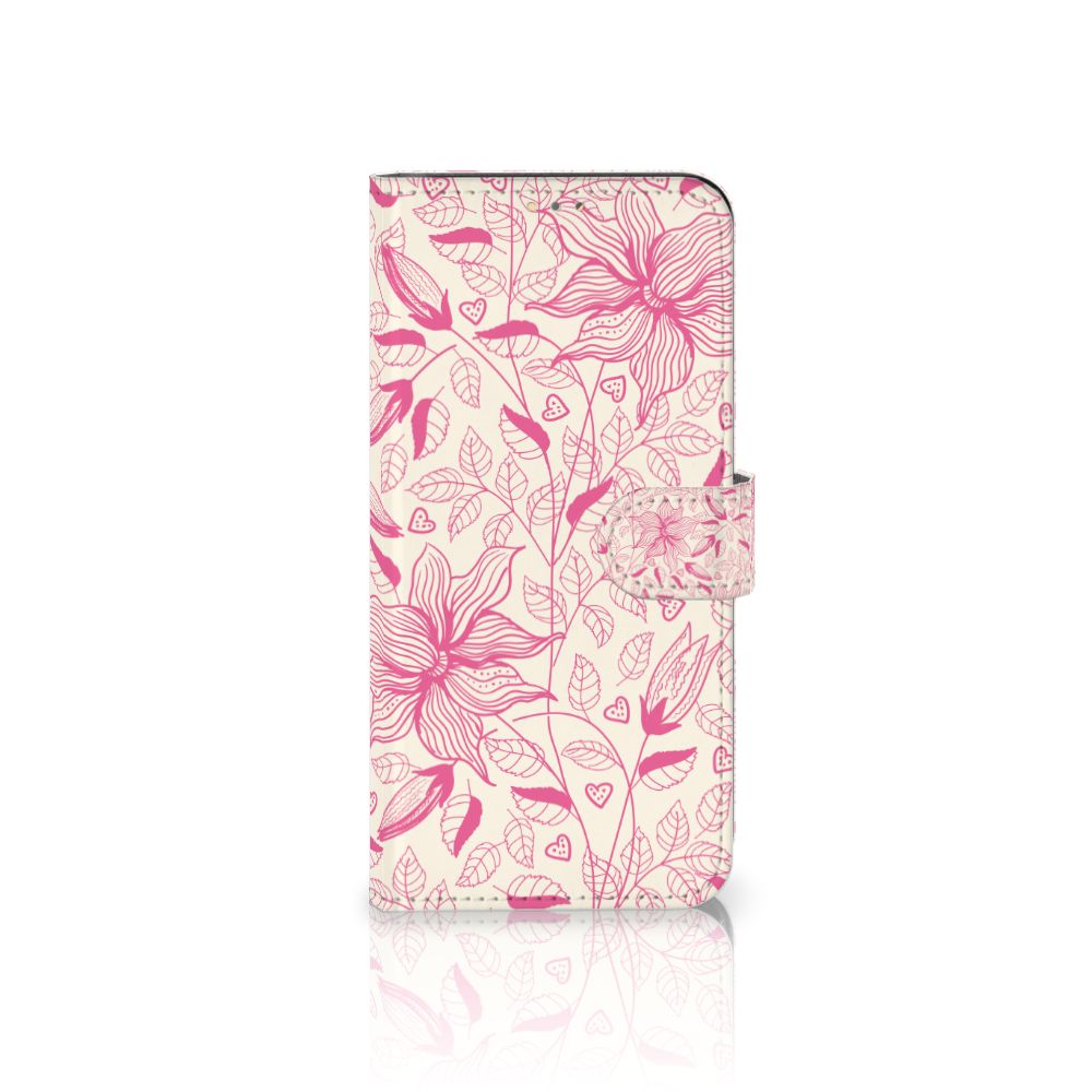 OPPO A15 Hoesje Pink Flowers