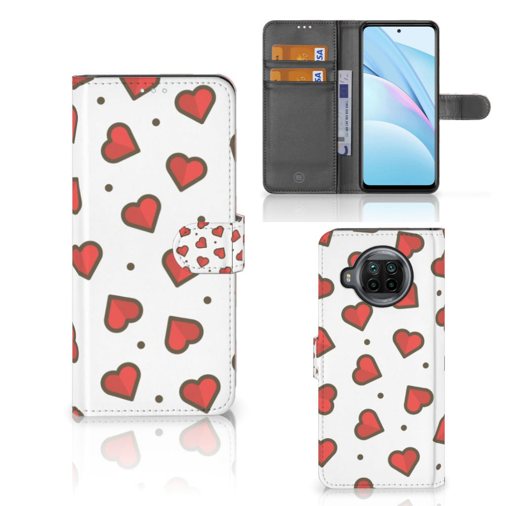 Xiaomi Mi 10T Lite Telefoon Hoesje Hearts