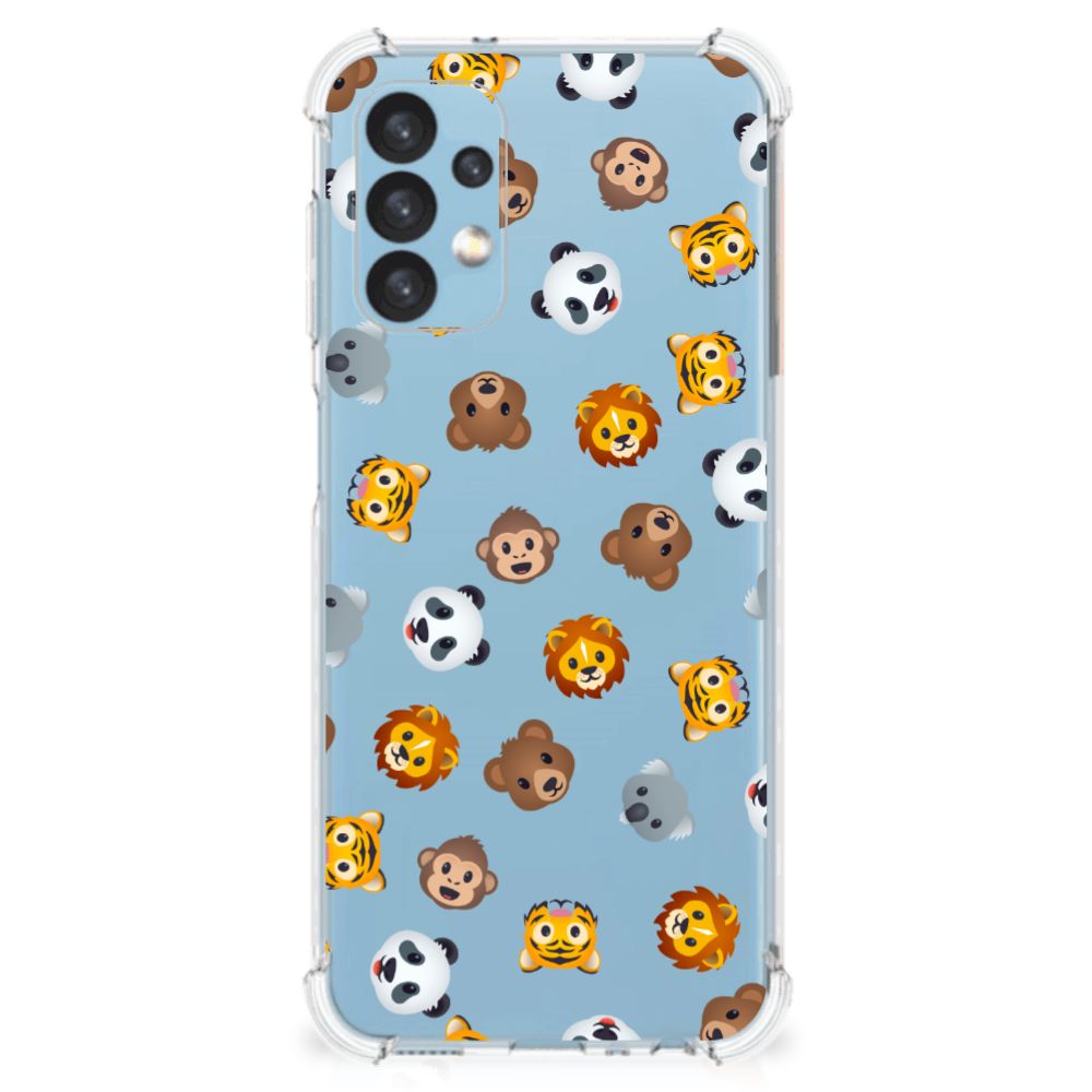 Doorzichtige Silicone Hoesje voor Samsung Galaxy A13 (4G) Dieren Emojis B2C Telecom