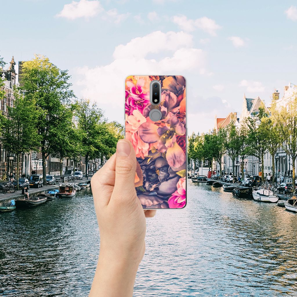 Nokia 2.4 TPU Case Bosje Bloemen