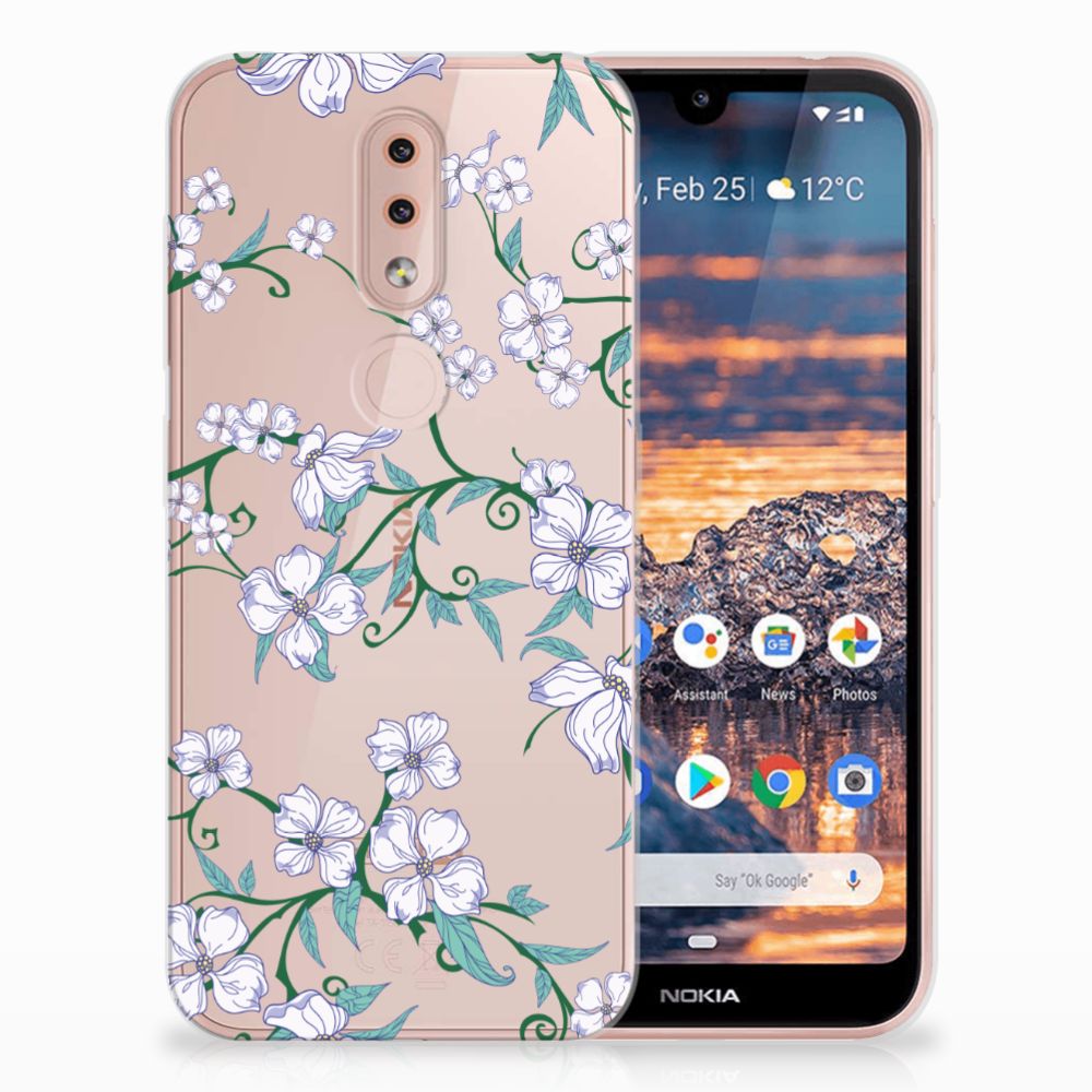 Nokia 4.2 Uniek TPU Case Blossom White