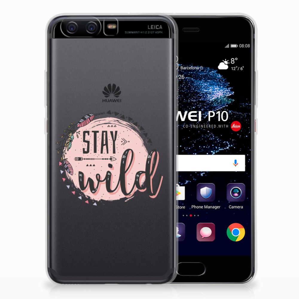 Huawei P10 Telefoonhoesje met Naam Boho Stay Wild