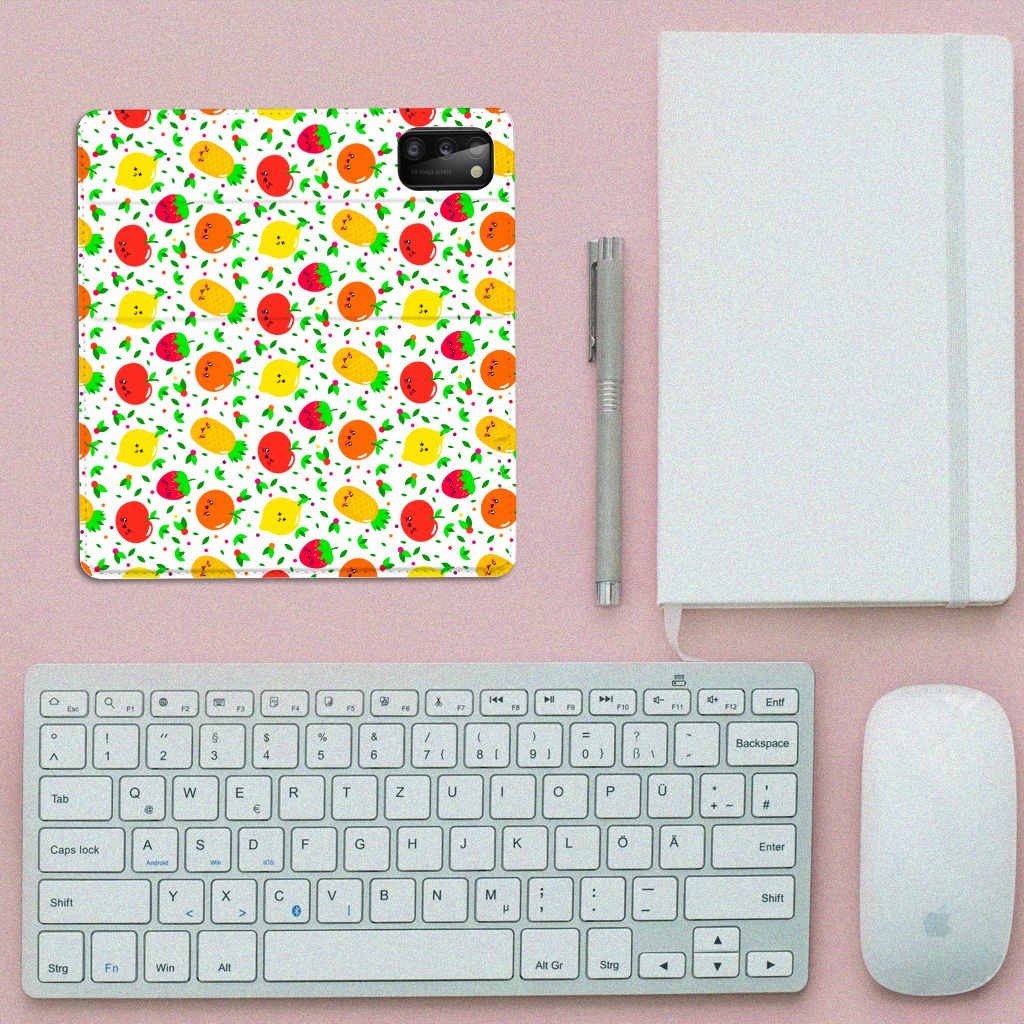 Samsung Galaxy A41 Flip Style Cover Fruits - B2C Telecom
