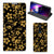 OnePlus 8 Smart Cover Gouden Bloemen