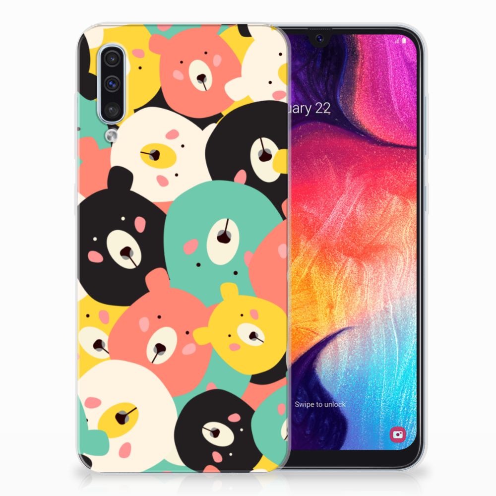 Samsung Galaxy A50 Telefoonhoesje met Naam Bears