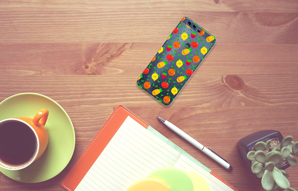 Huawei P10 Plus Siliconen Case Fruits