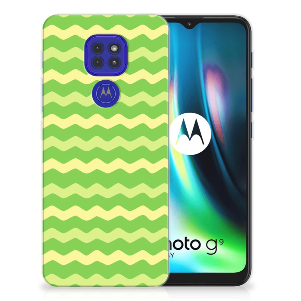 Motorola Moto G9 Play | E7 Plus TPU bumper Waves Green B2C Telecom