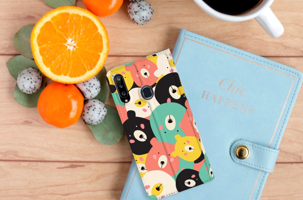 Samsung Galaxy A20s Magnet Case Bears - B2C Telecom
