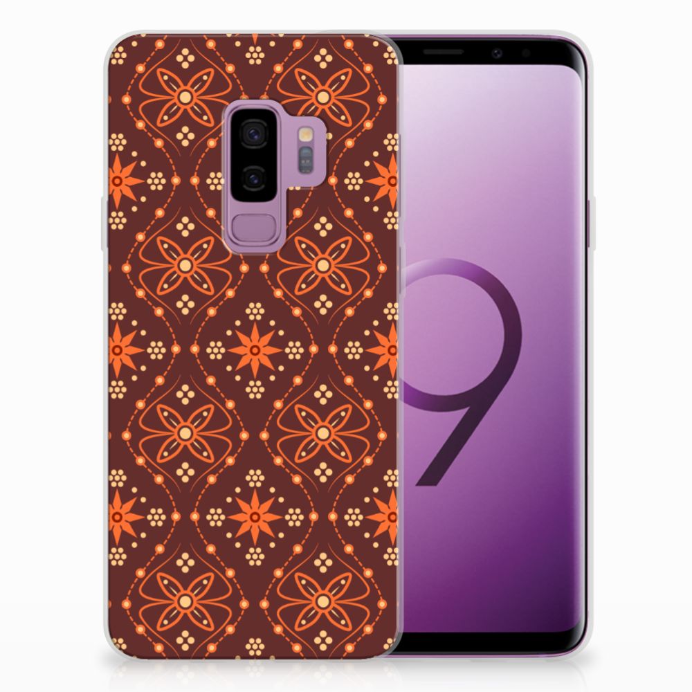 Samsung Galaxy S9 Plus TPU bumper Batik Brown