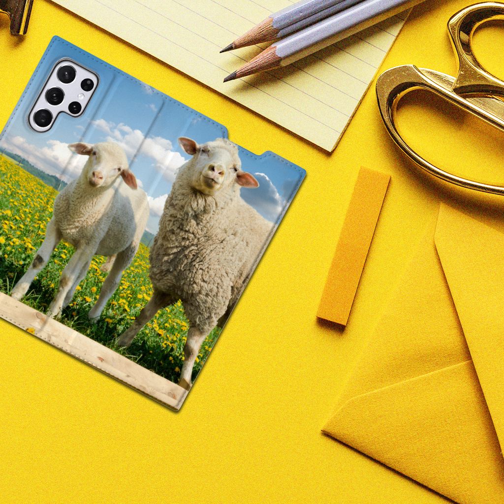 Samsung Galaxy S22 Ultra Hoesje maken Schaap en Lammetje - B2C Telecom