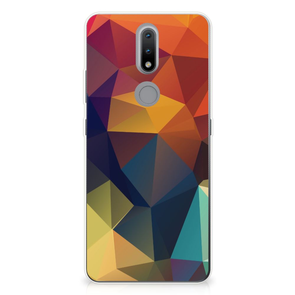 Nokia 2.4 TPU Hoesje Polygon Color