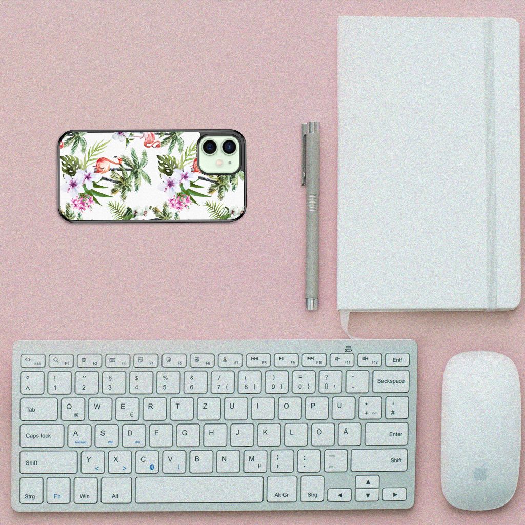 iPhone 12 Mini Back Cover Flamingo Palms B2C Telecom