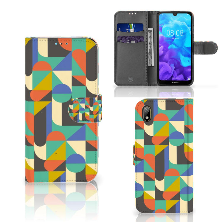 Huawei Y5 (2019) Telefoon Hoesje Funky Retro