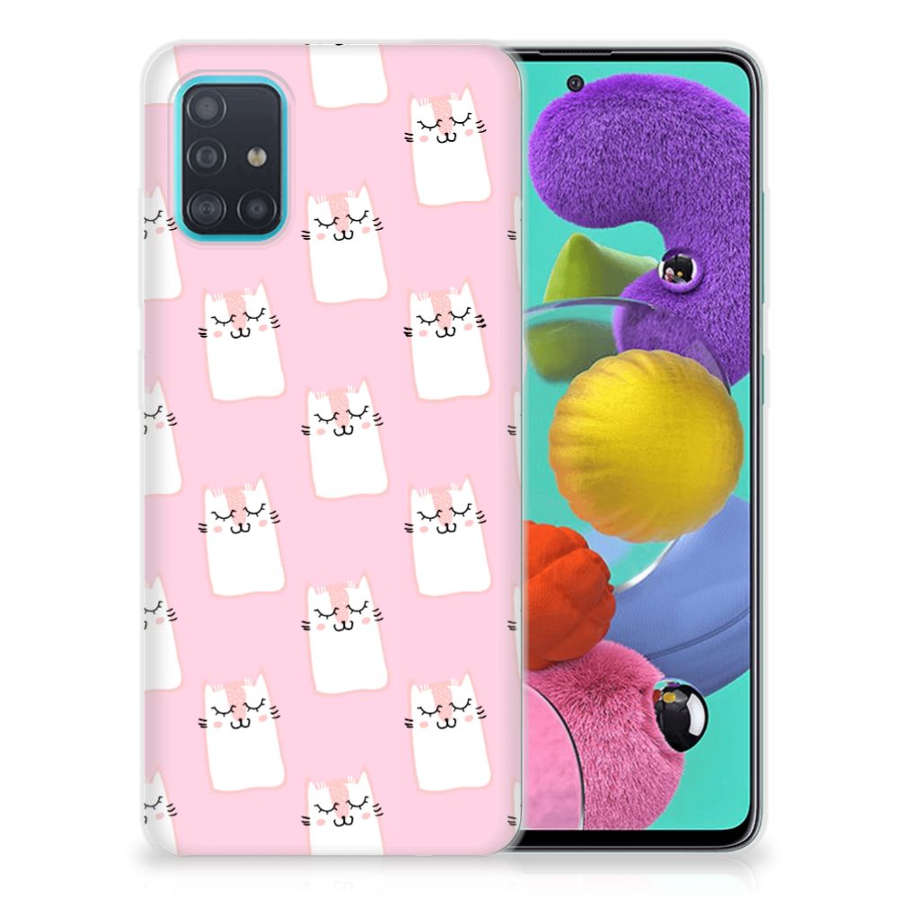 Samsung Galaxy A51 TPU Hoesje Sleeping Cats