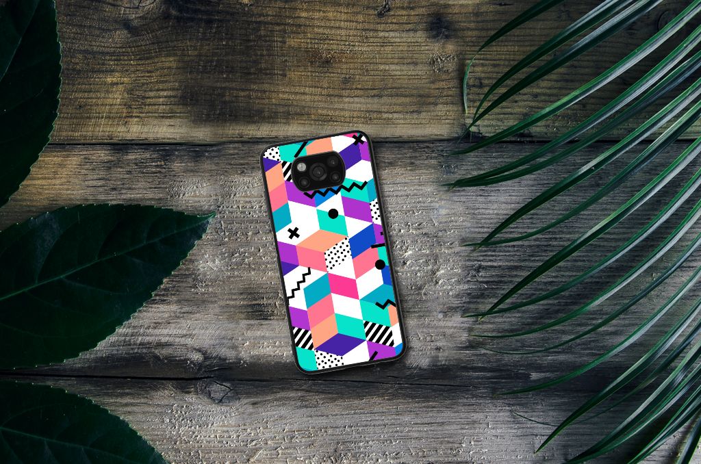 Xiaomi Poco X3 | X3 Pro Backcover Blokken Kleurrijk B2C Telecom