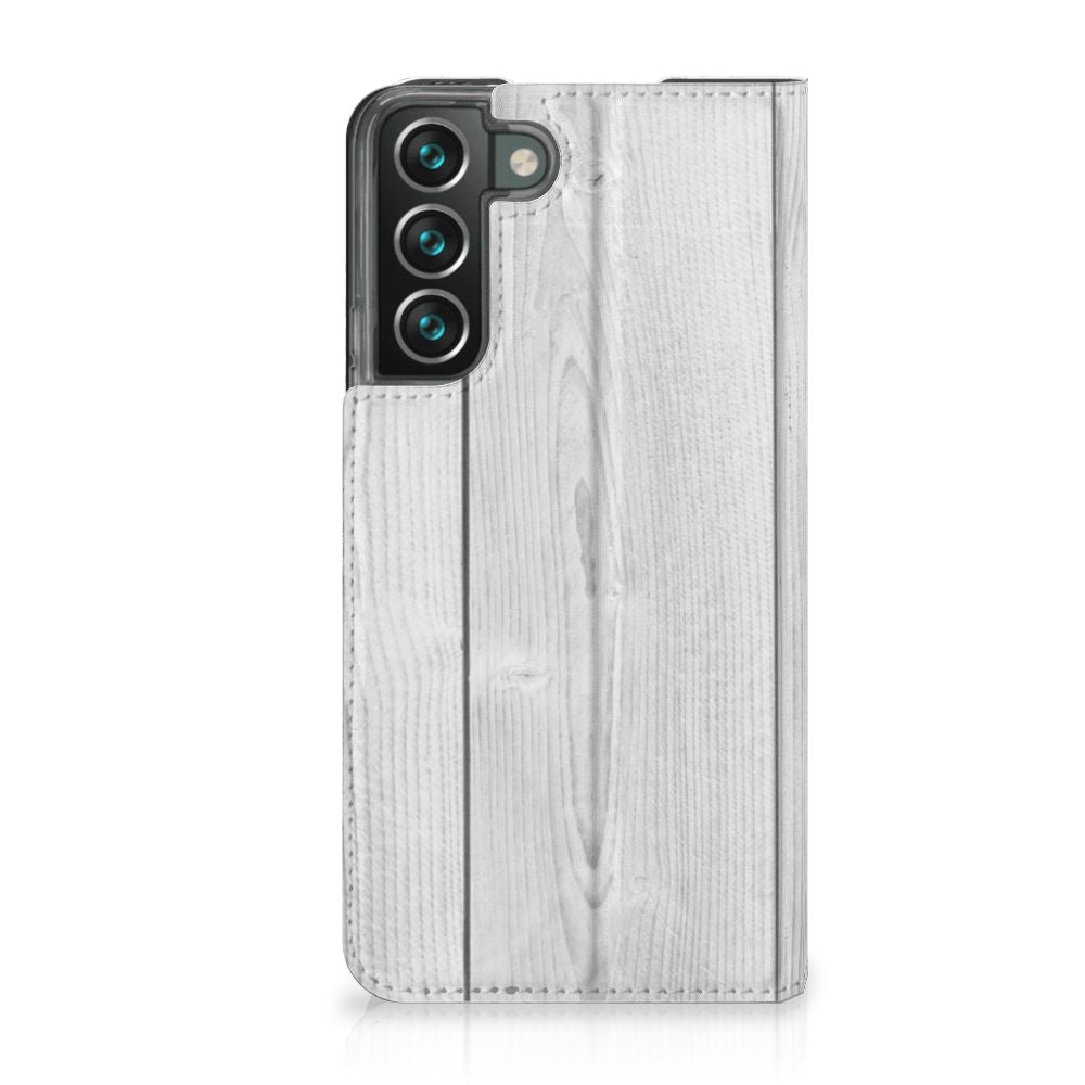 Samsung Galaxy S22 Plus Book Wallet Case White Wood - B2C Telecom