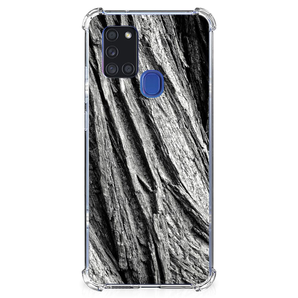 Stevig Telefoonhoesje Samsung Galaxy A21s Boomschors Grijs
